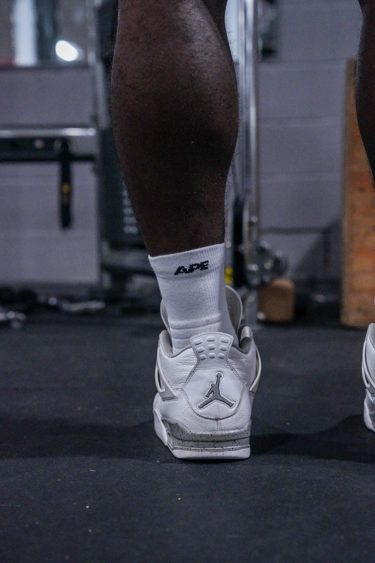 Athletic Socks, side view with logo
