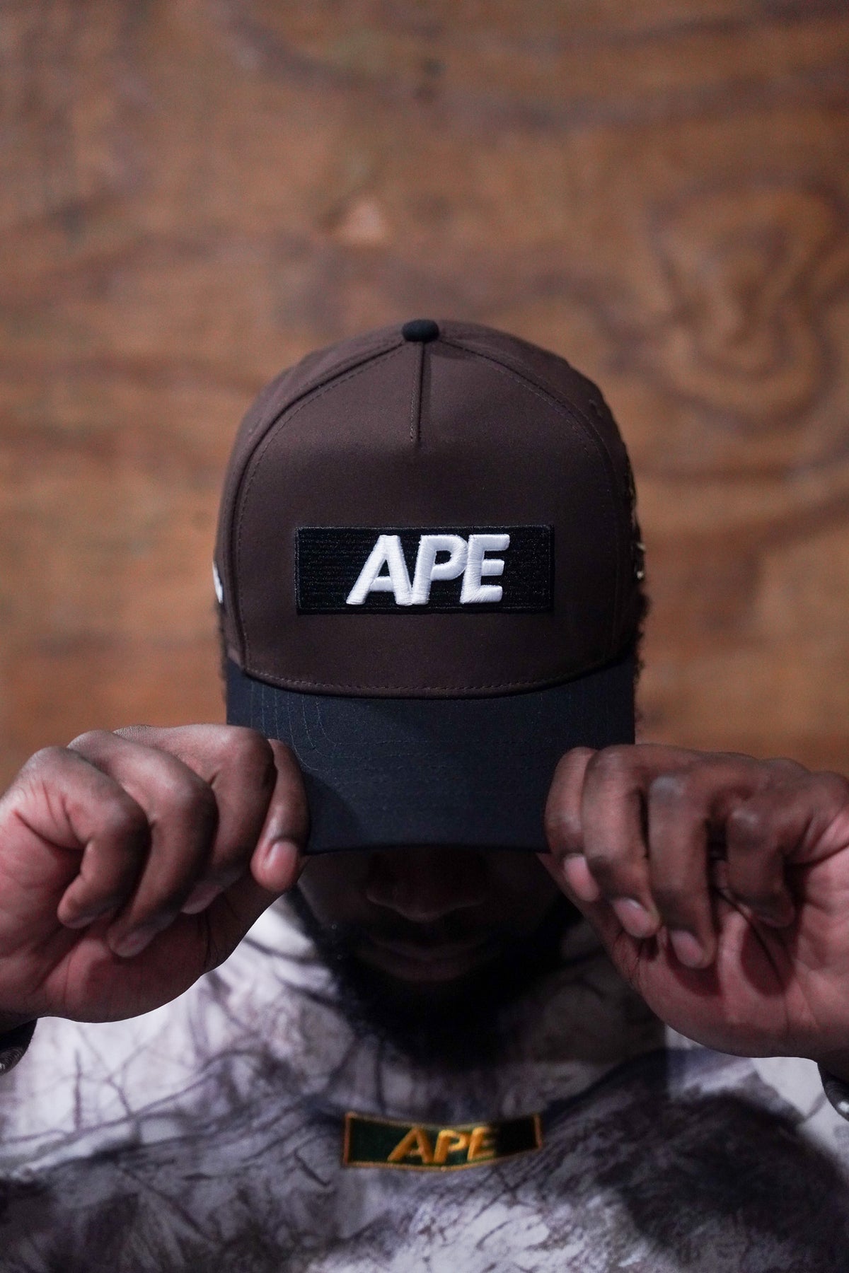 The Neapolitan Hat, front view with APE patch