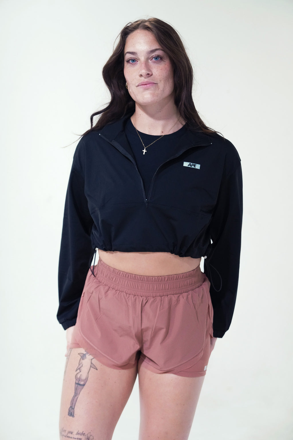 Track Star Shorts in bronze with The Stormbreaker